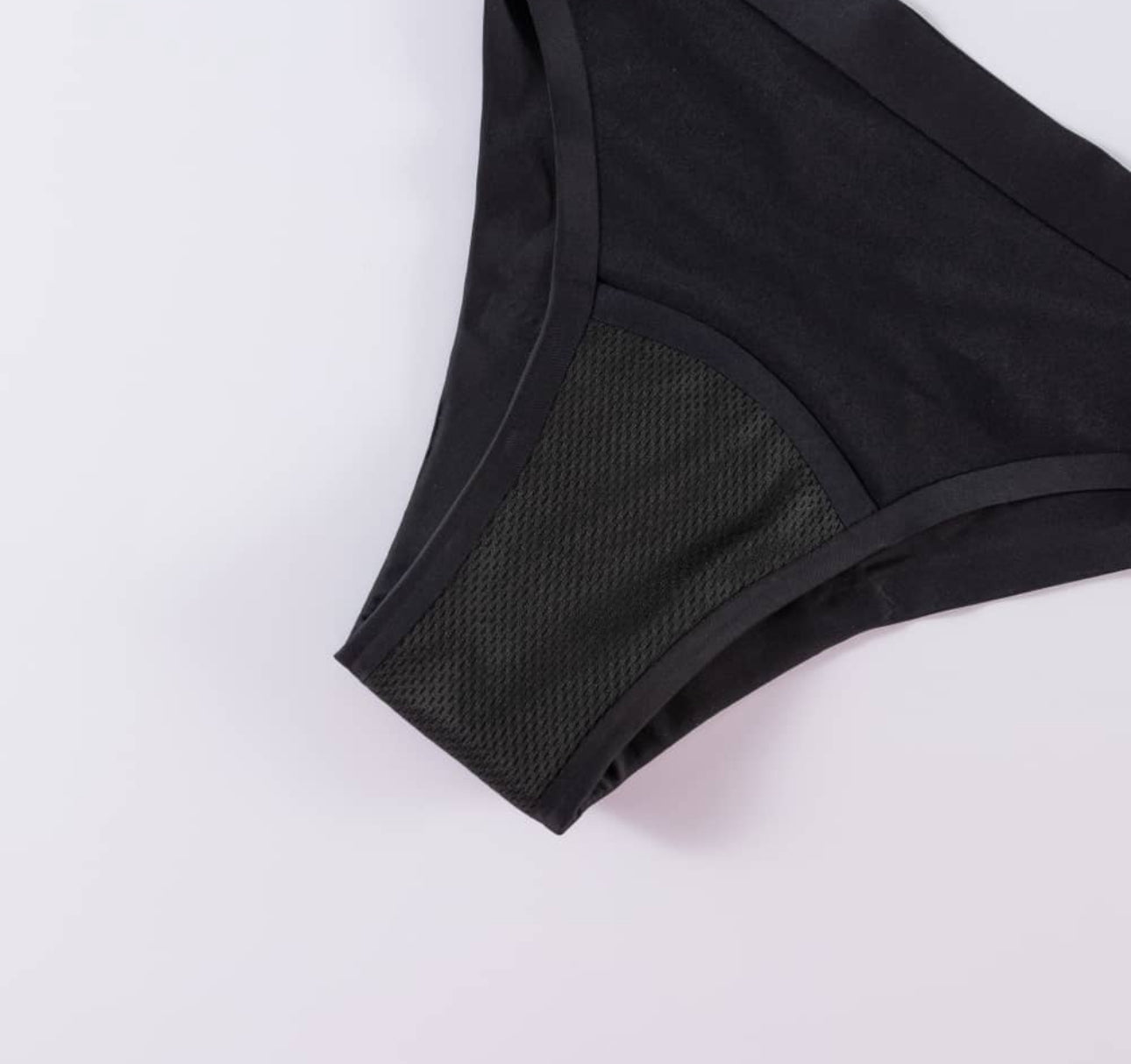 Brazilian Period Swim Bikini Brief Black