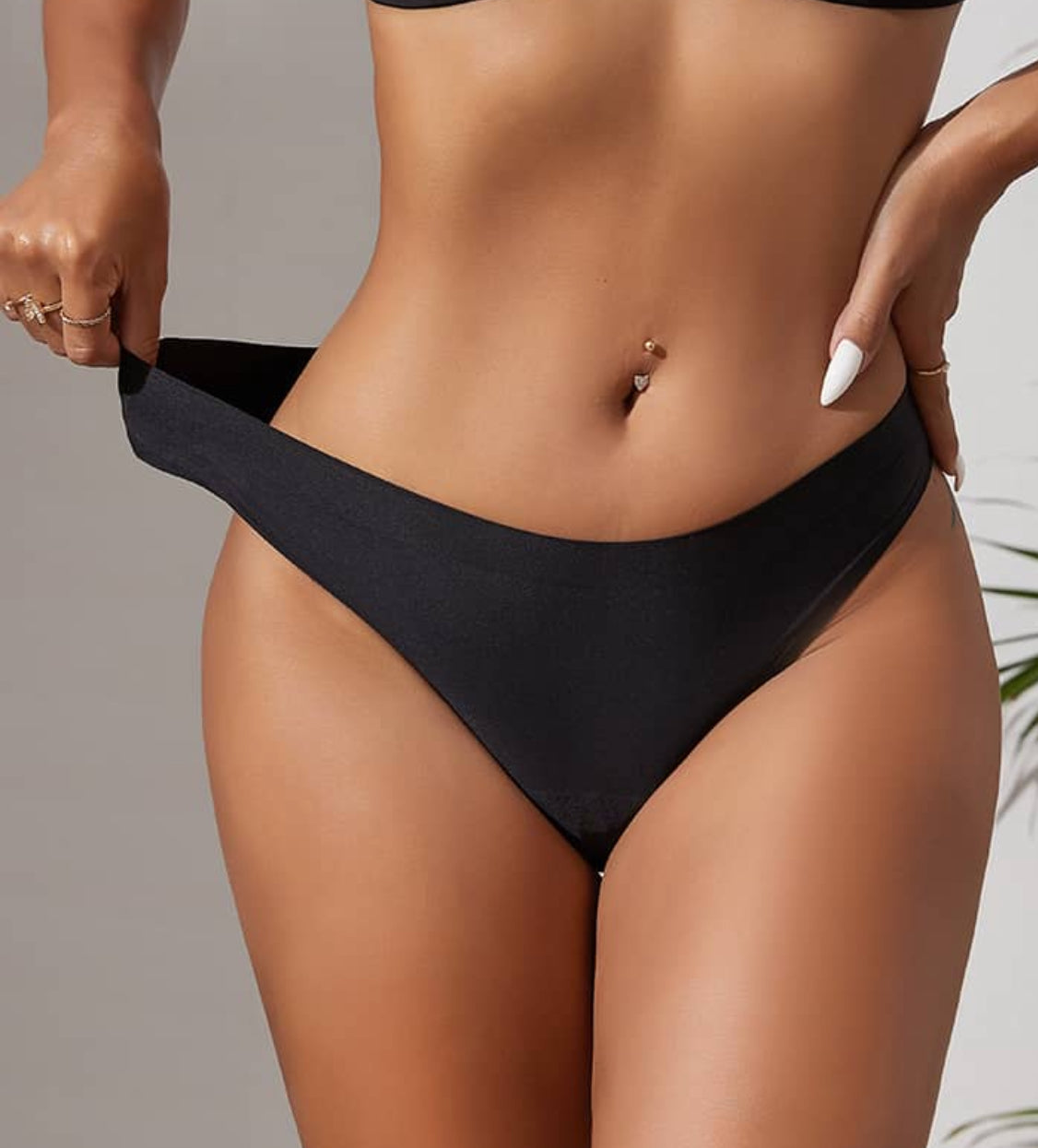 Brazilian Period Swim Bikini Brief Black
