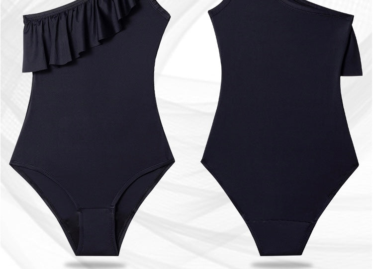 One Shoulder Frill Period Swimsuit