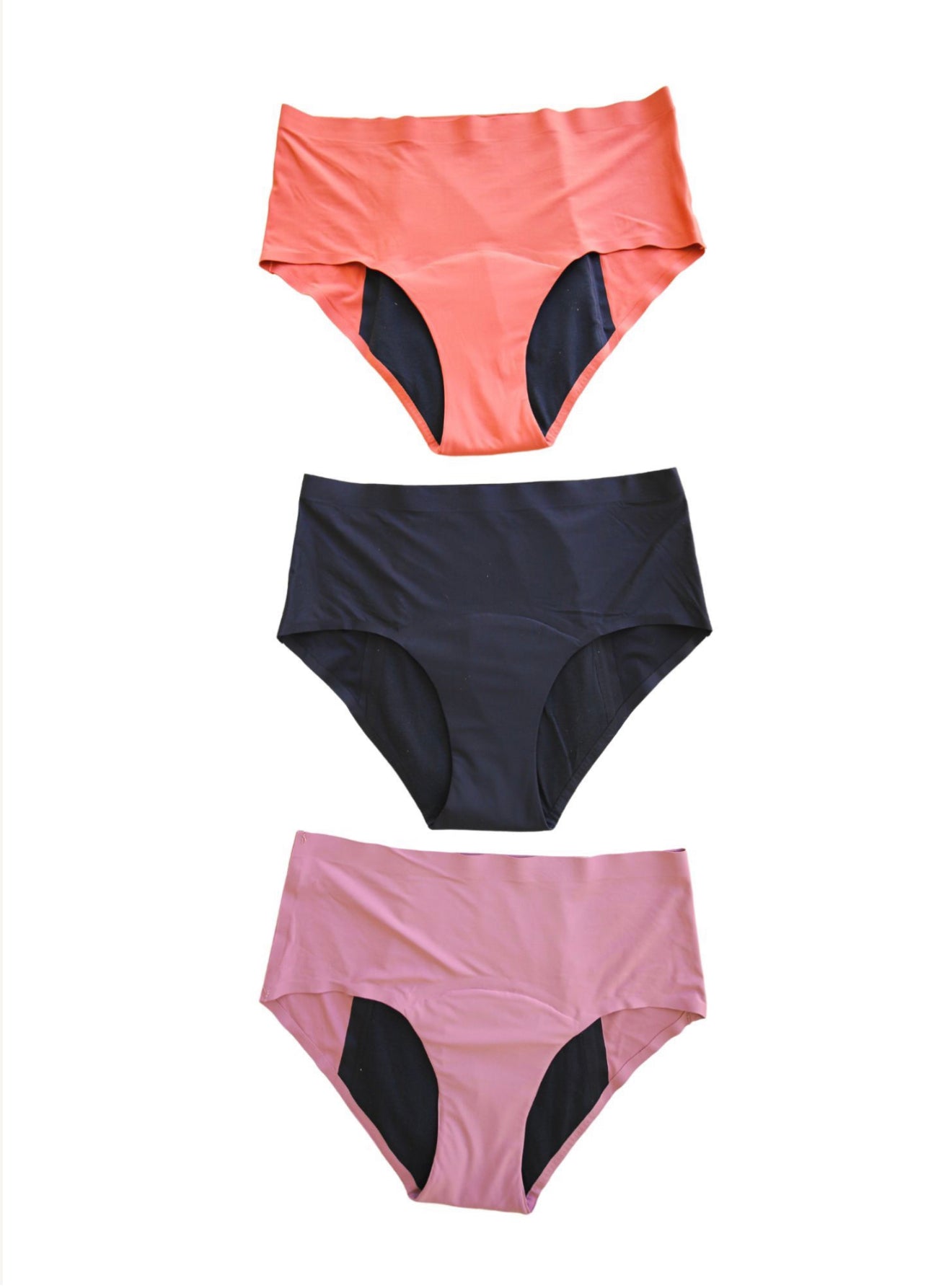 Ladies 5 Pack Seamless Briefs and Cotton Period Underwear