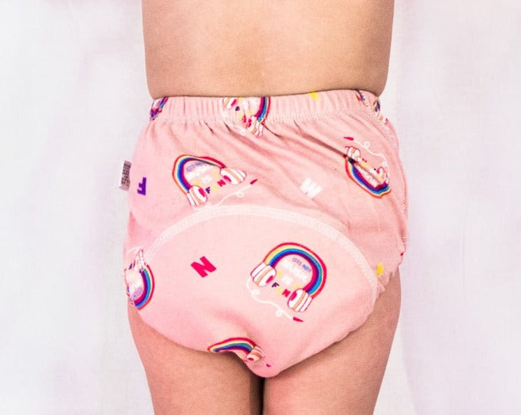 3 Pack Potty Training Pant for Toddlers - Pink Music - - MyNickerBot
