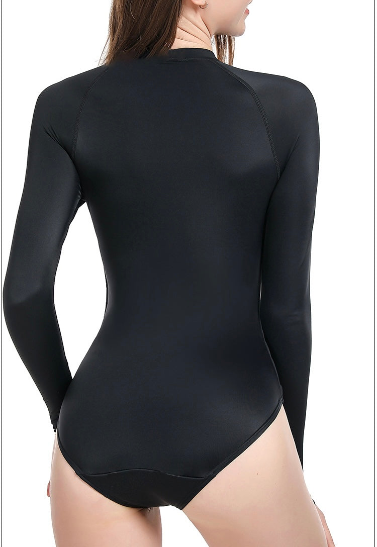 Period Proof Long Sleeve Rashie One Piece Swimsuit UV50