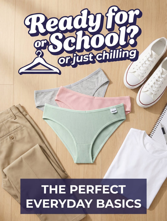 Everyday Cotton Basics Youth 3 pack