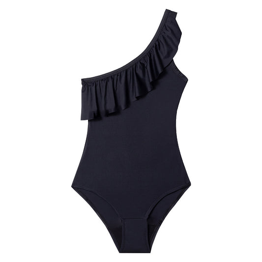 One Shoulder Frill Period Swimsuit