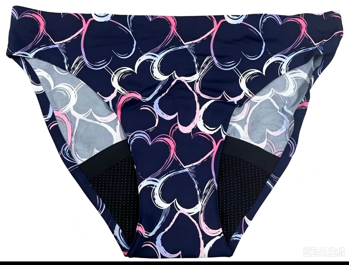 Seamless Hearts Period Underwear
