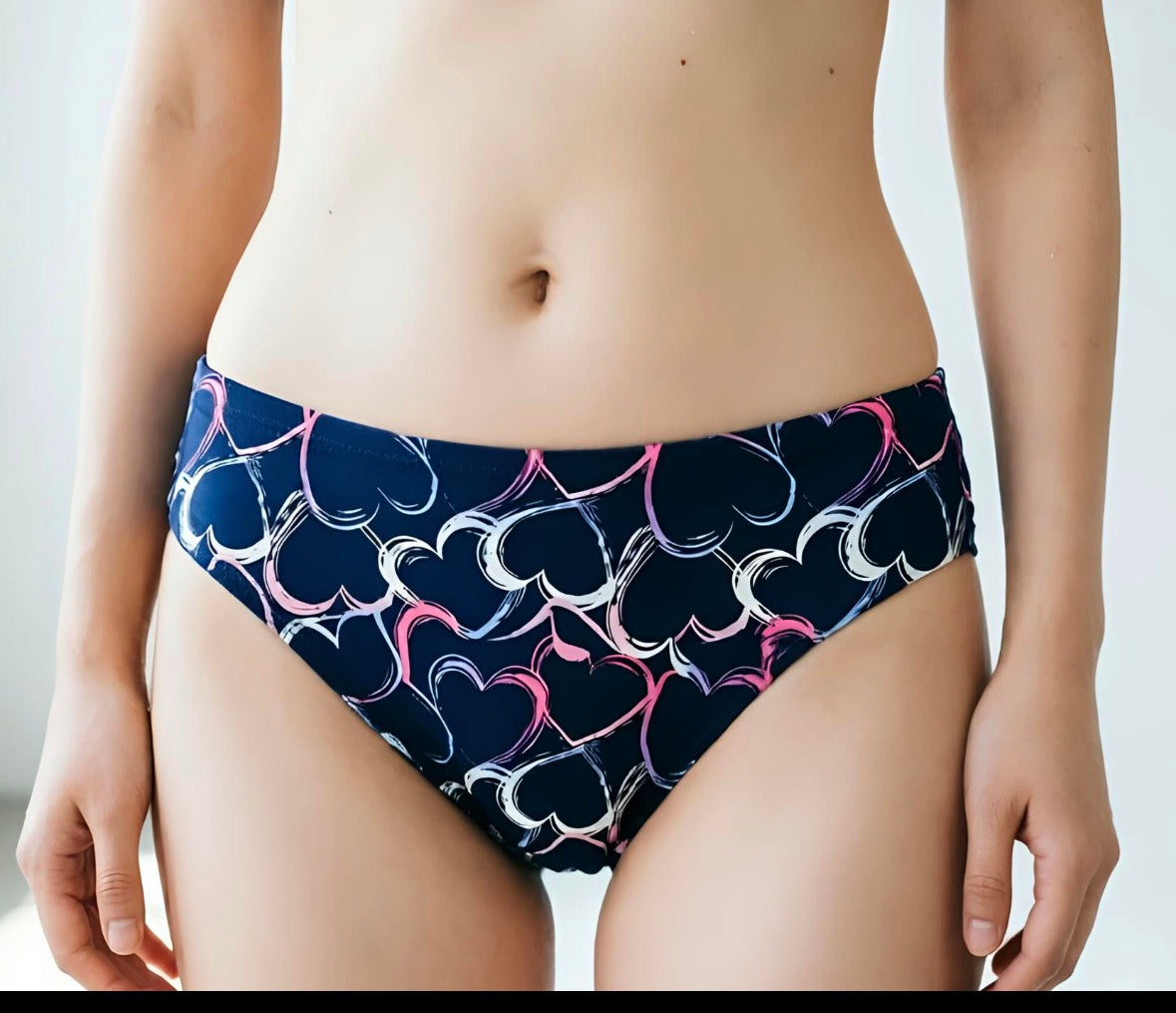 Seamless Hearts Period Underwear