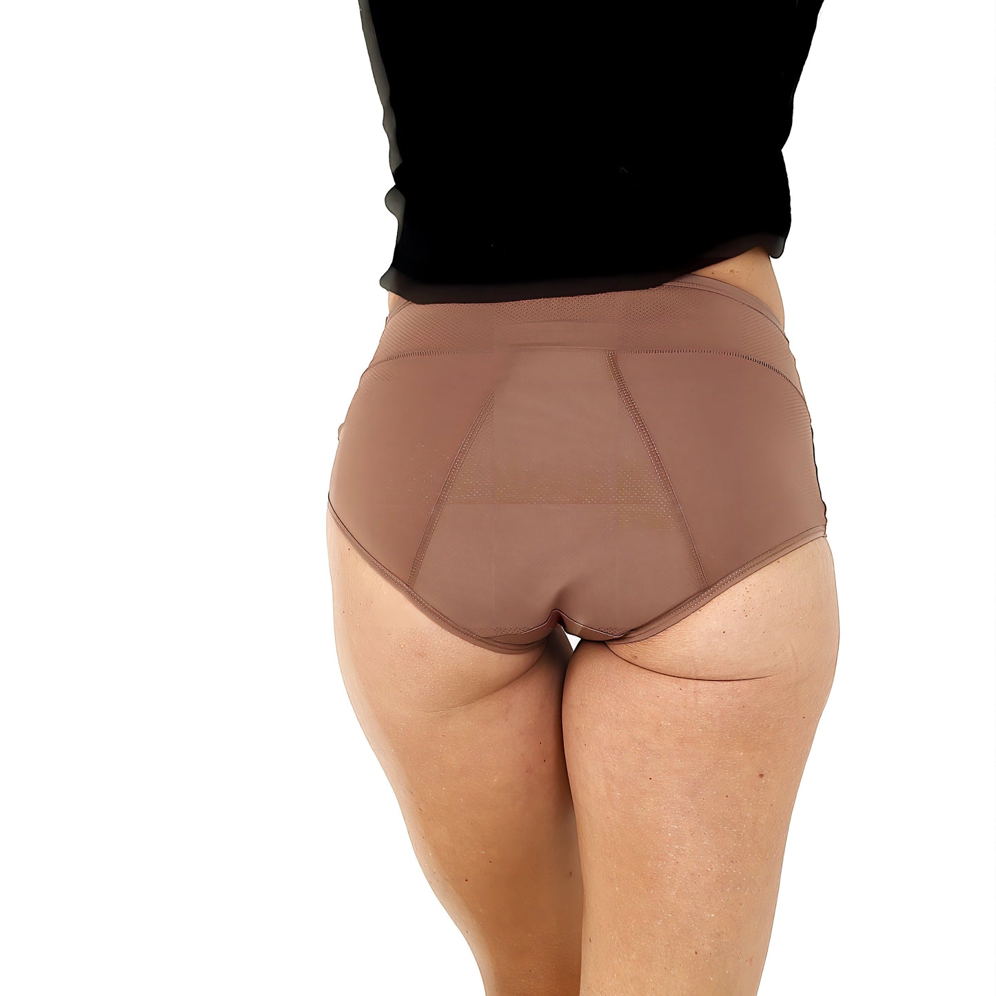 Breathable Mesh Mid Waist Light Flow Briefs
