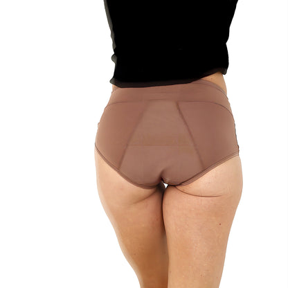 Breathable Mesh Mid Waist Light Flow Briefs